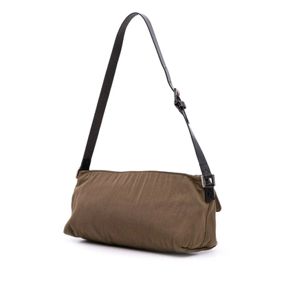 Fendi Canvas Flap Shoulder Bag