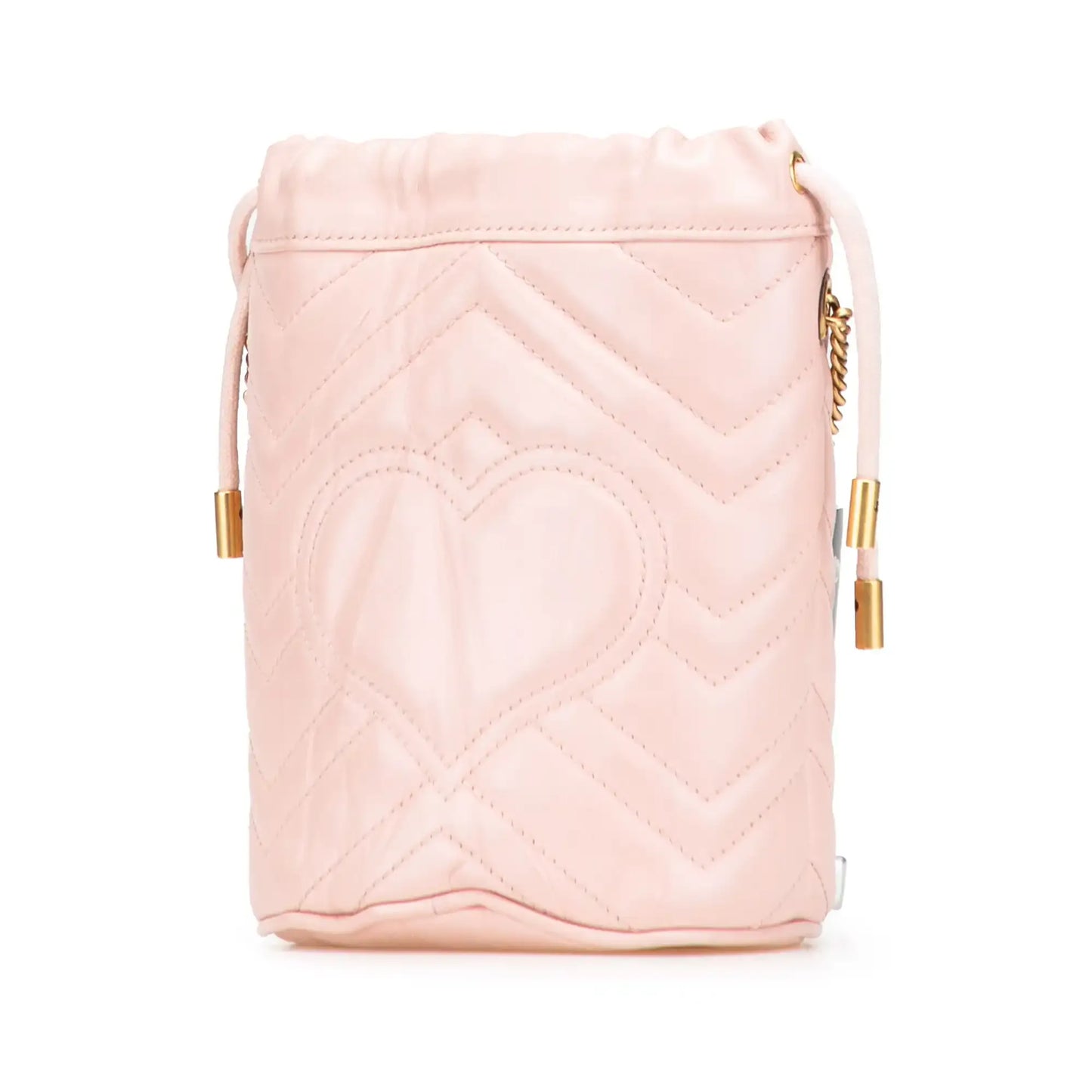 Gucci Small GG Marmont Leather Matelasse Bucket Bag