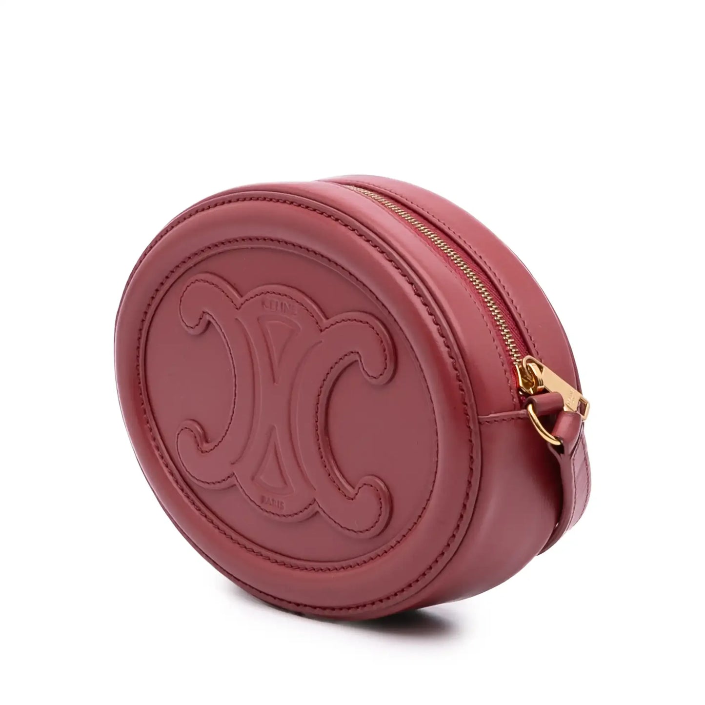 Celine Small Calfskin Cuir Triomphe Oval Crossbody