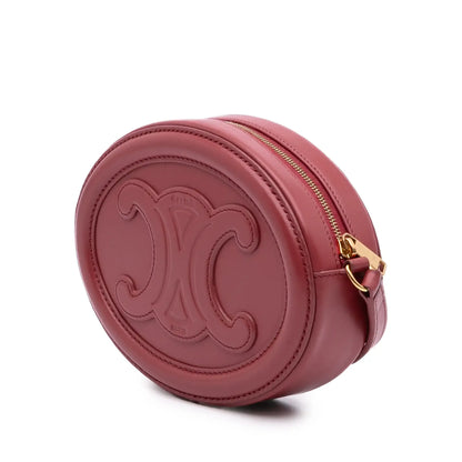 Celine Small Calfskin Cuir Triomphe Oval Crossbody
