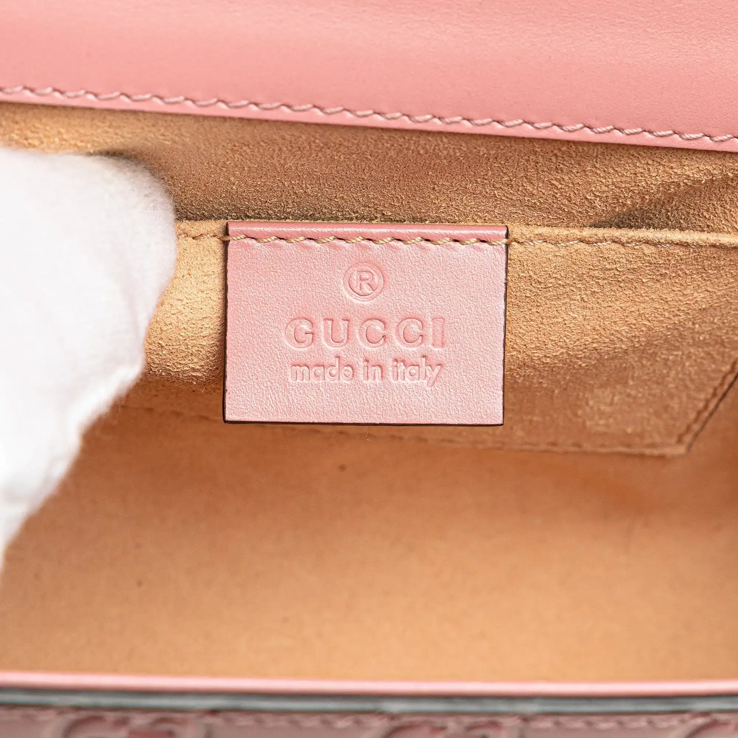 Gucci Small Guccissima Padlock Crossbody