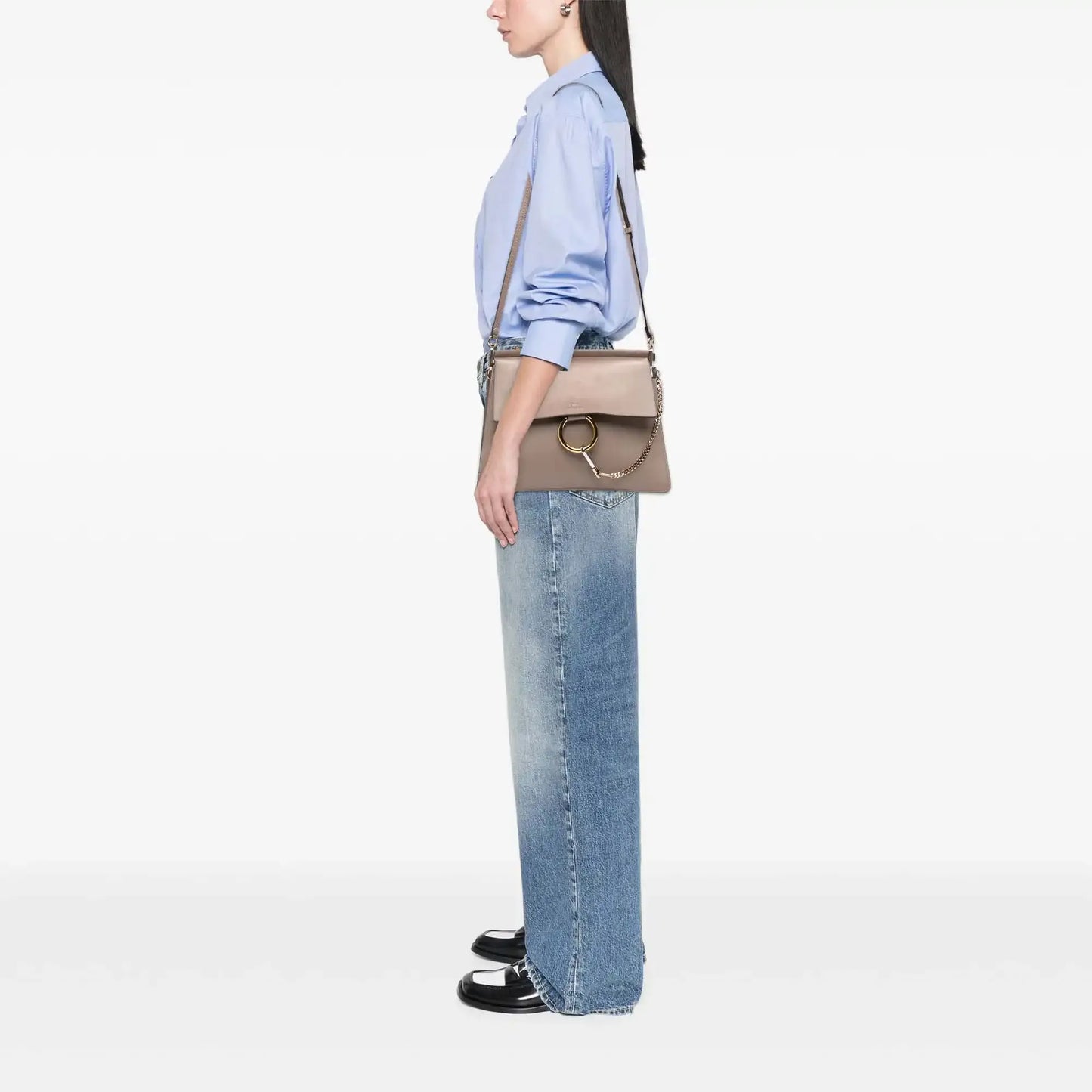Chloé Medium Leather Faye Shoulder Bag