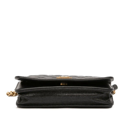 Chanel Quilted Caviar Boy Wallet on Chain