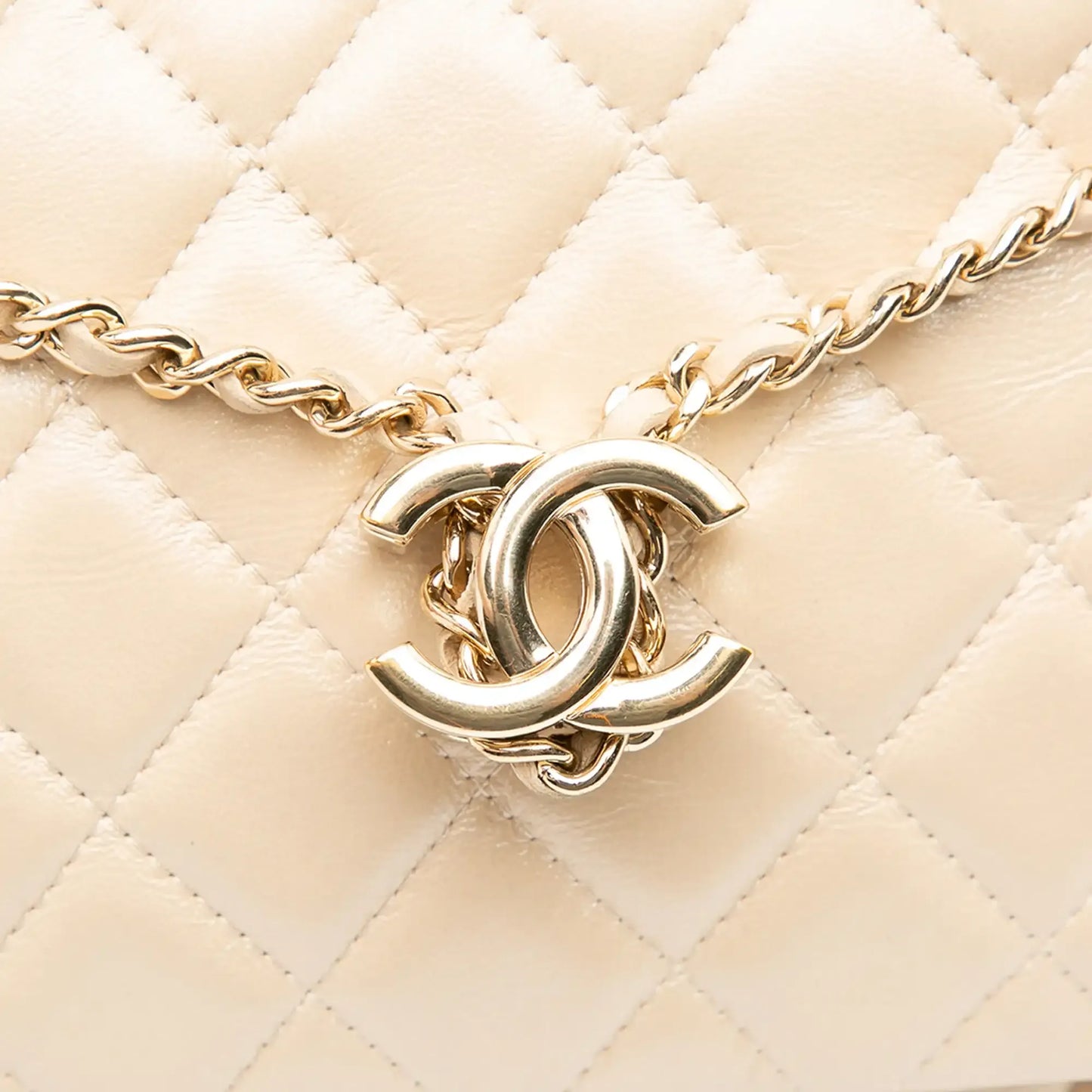 Chanel CC Quilted Lambskin Double Zip Crossbody