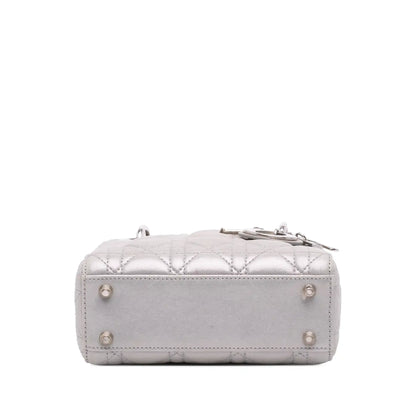 Dior Mini Iridescent Lambskin Cannage Lady Dior