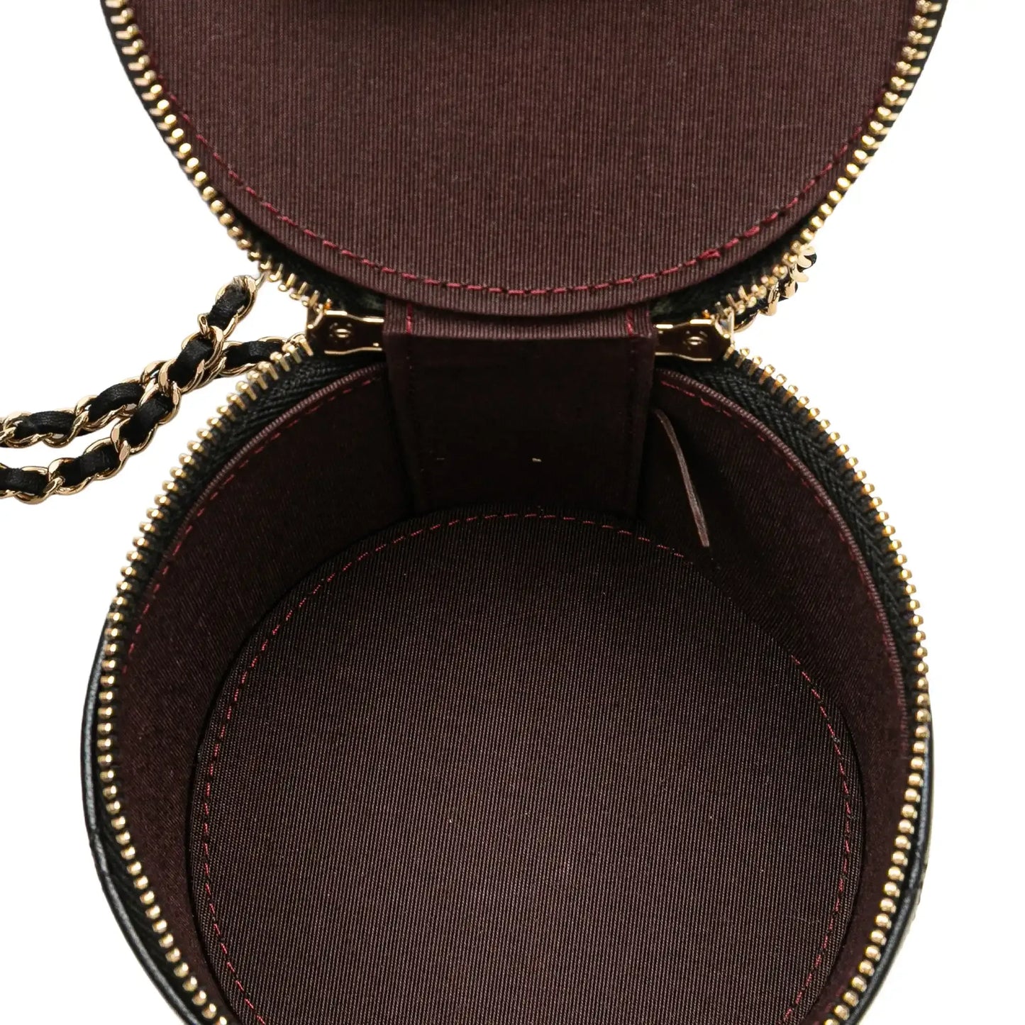 Chanel Quilted Lambskin Chain and Charm Vanity Case