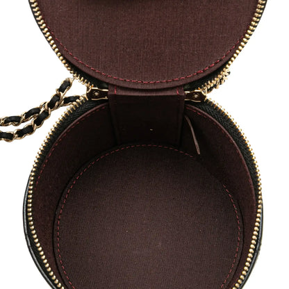 Chanel Quilted Lambskin Chain and Charm Vanity Case