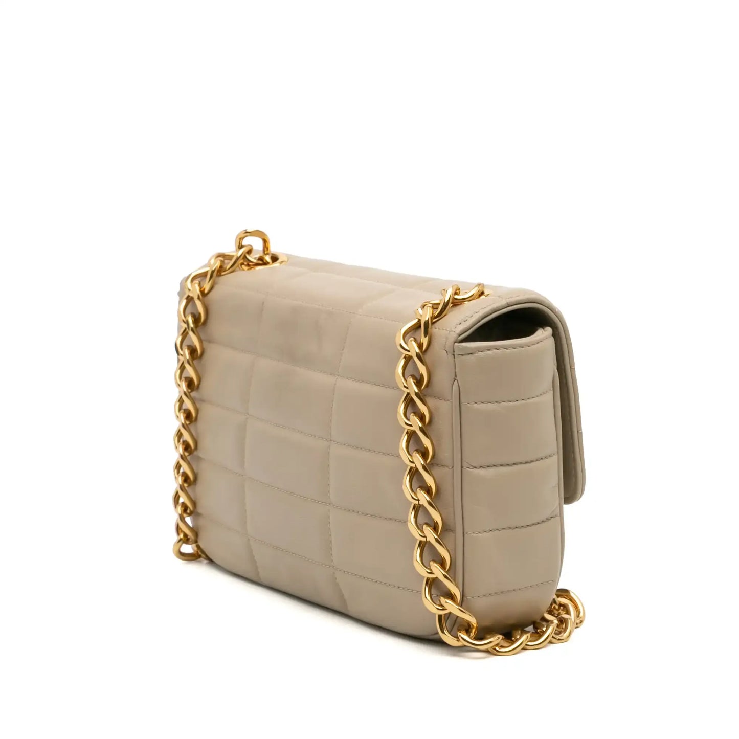 Celine Matelasse Goatskin Monochrome Chain Shoulder Bag
