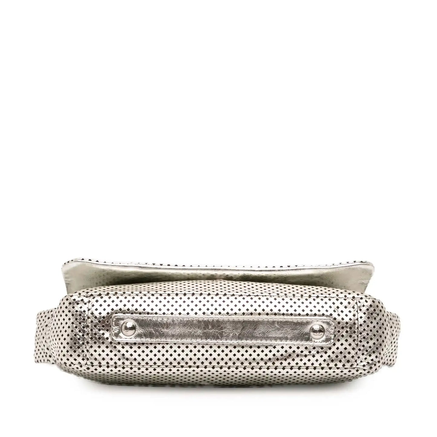 Chanel Metallic Glazed Calfskin Perforated Rodeo Drive Flap
