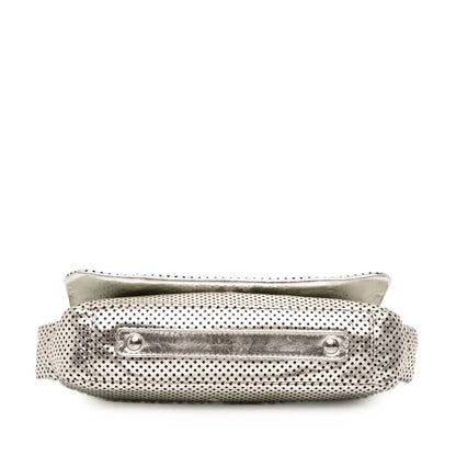 Chanel Metallic Glazed Calfskin Perforated Rodeo Drive Flap