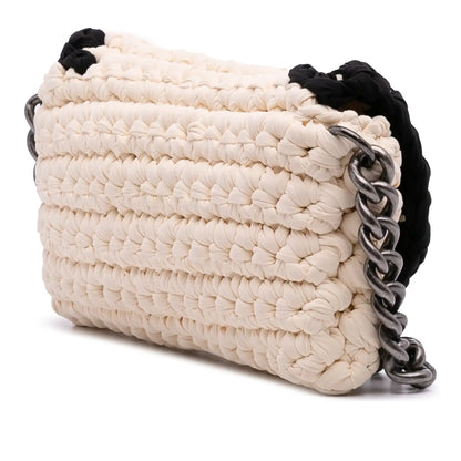 Chanel Neoprene Fancy Crochet Flap