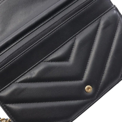 Chanel Chevron Lambskin Button Wallet On Chain