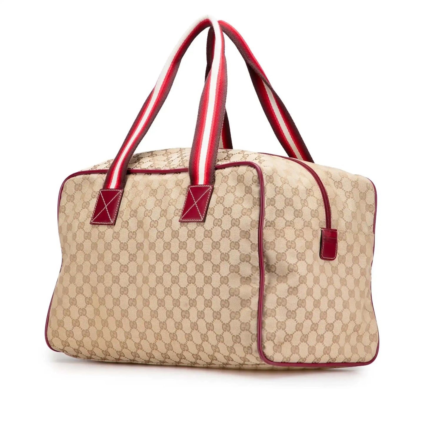 Gucci GG Canvas Web Travel Bag