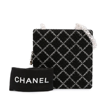 Chanel Tweed and Resin Zipped Chain Shopping Bag