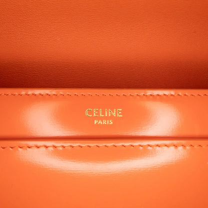 Celine Smooth Calfskin Triomphe Chain Shoulder Bag