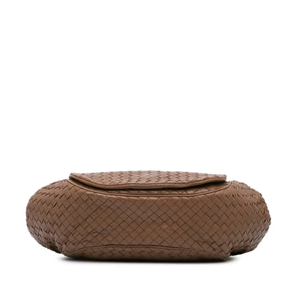 Bottega Veneta Nappa Intrecciato Flap Crossbody