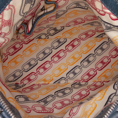 Celine Crinkled Patent Macadam Shoulder Bag