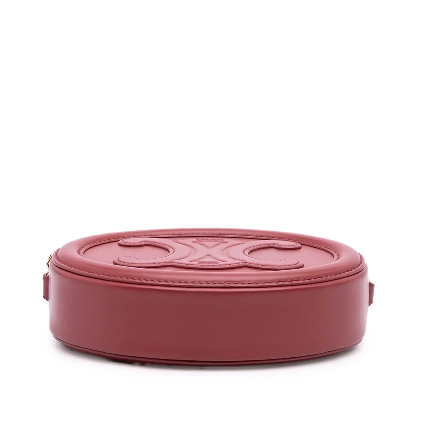 Celine Small Calfskin Cuir Triomphe Oval Crossbody