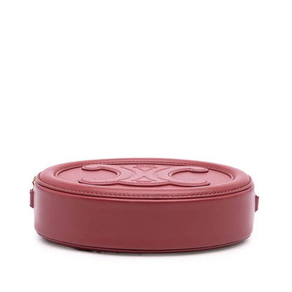 Celine Small Calfskin Cuir Triomphe Oval Crossbody
