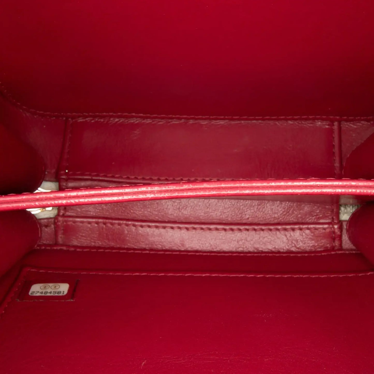 Chanel Small Caviar Striped CC Filigree Vanity Case