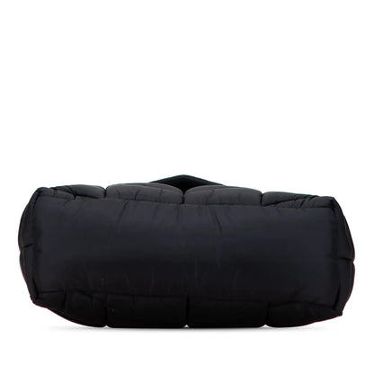 Saint Laurent Quilted Econyl Nylon Lou Puffer Messenger Bag