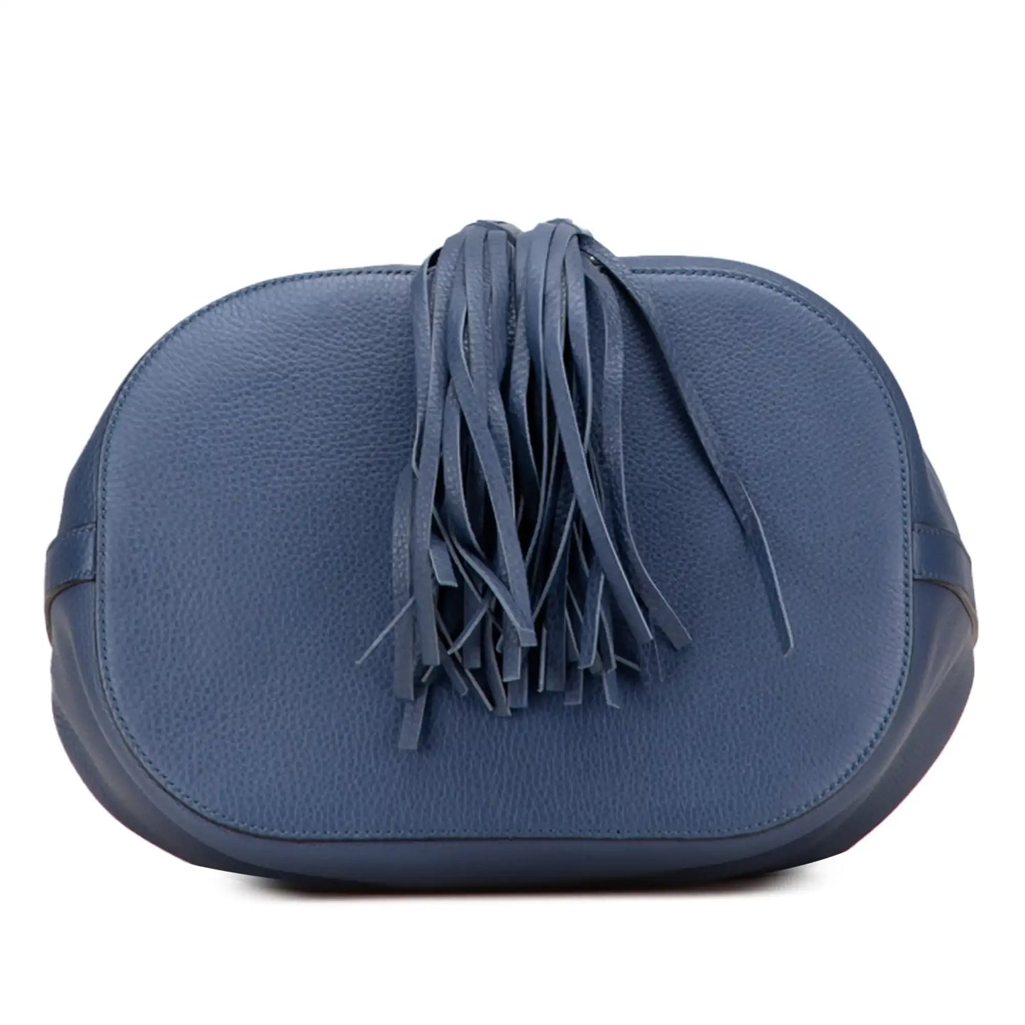 Gucci Leather Miss Bamboo Tassel Bucket Bag