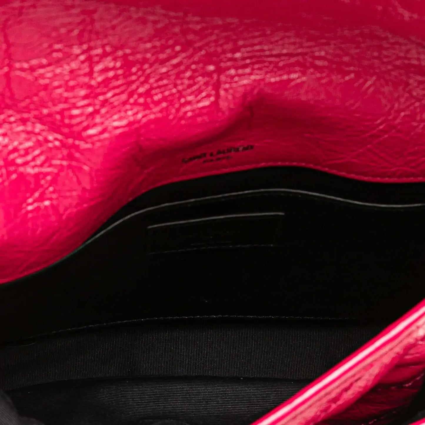 Saint Laurent Baby Crinkled Calfskin Monogram Niki Bag