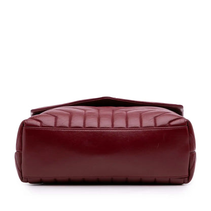 Saint Laurent Medium Matelasse Leather Monogram LouLou Chain Bag