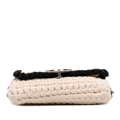 Chanel Neoprene Fancy Crochet Flap