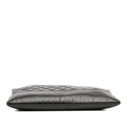 Chanel Large Aged Calfskin Gabrielle O Case Clutch