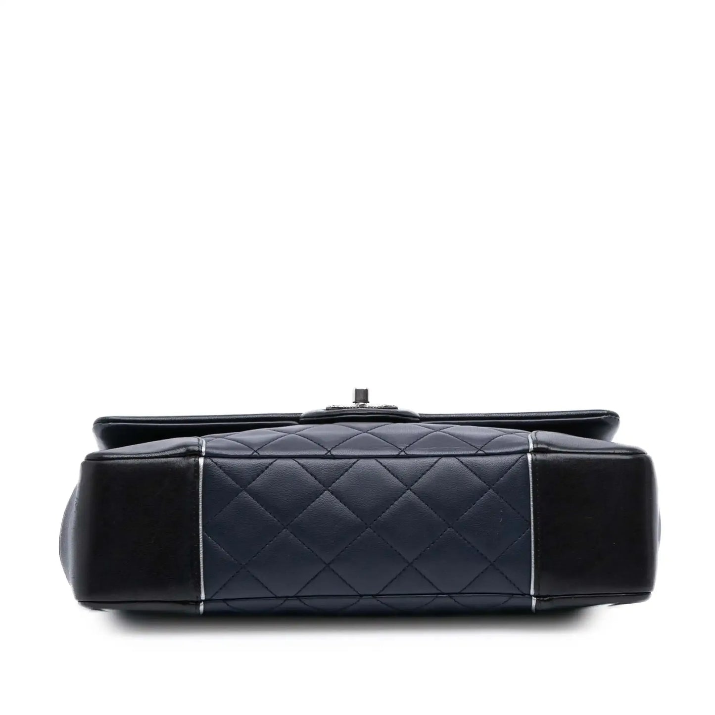 Chanel Paris-Salzburg Jumbo Bicolor Quilted Lambskin Tyrolean Flap