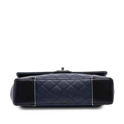 Chanel Paris-Salzburg Jumbo Bicolor Quilted Lambskin Tyrolean Flap