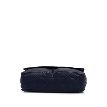 Chanel Large Quilted Calfskin Natural Beauty Split Pocket Flap