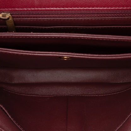 Chanel Diagonal Quilted Lambskin CC Signature Flap