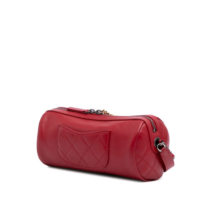 Chanel Calfskin Signature Chain Signe Bowling Bag