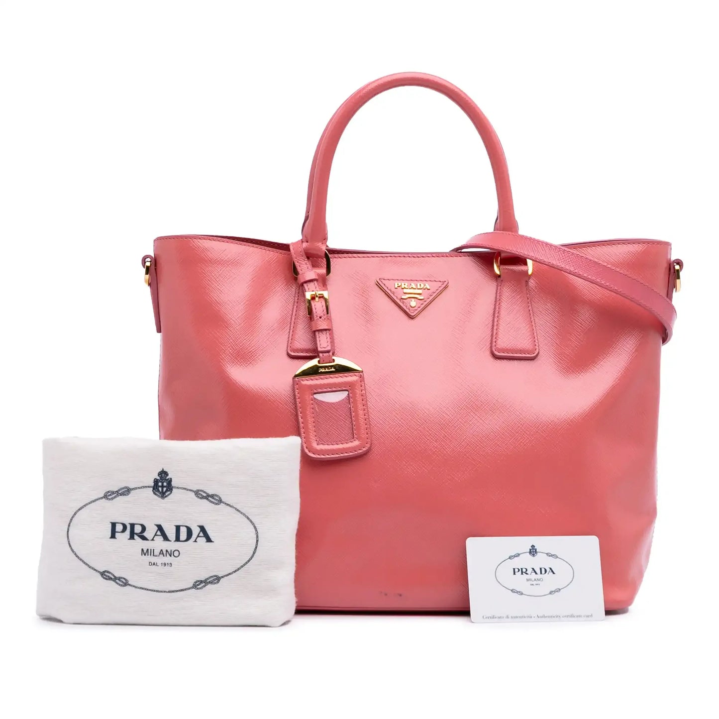 Prada Saffiano Vernice Satchel