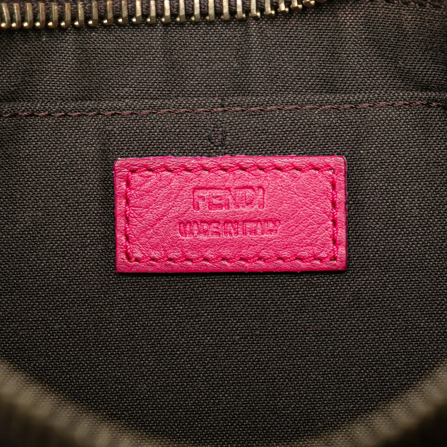 Fendi Zucca Spalmati Chain Pochette