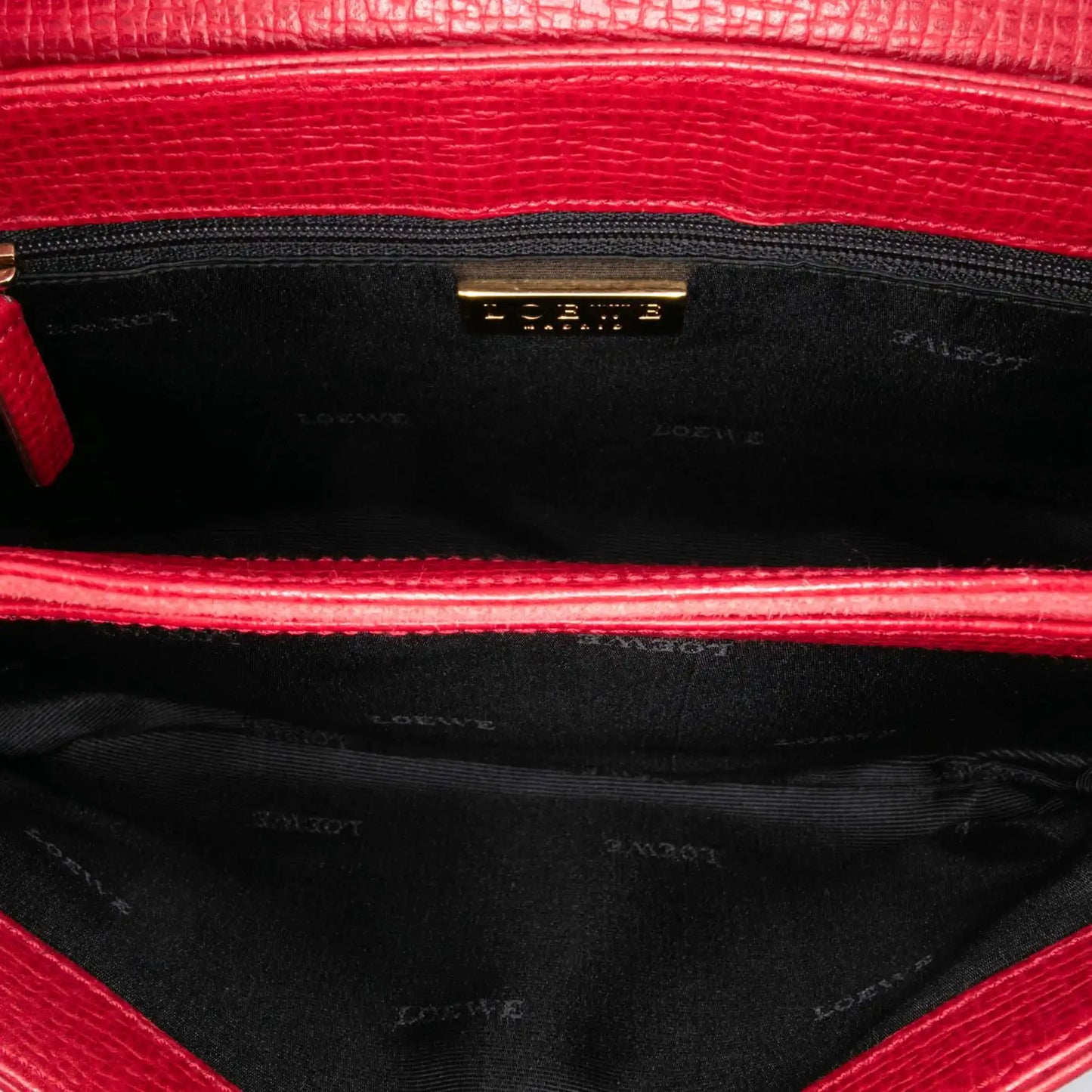 Loewe Suede and Leather Shoulder Bag