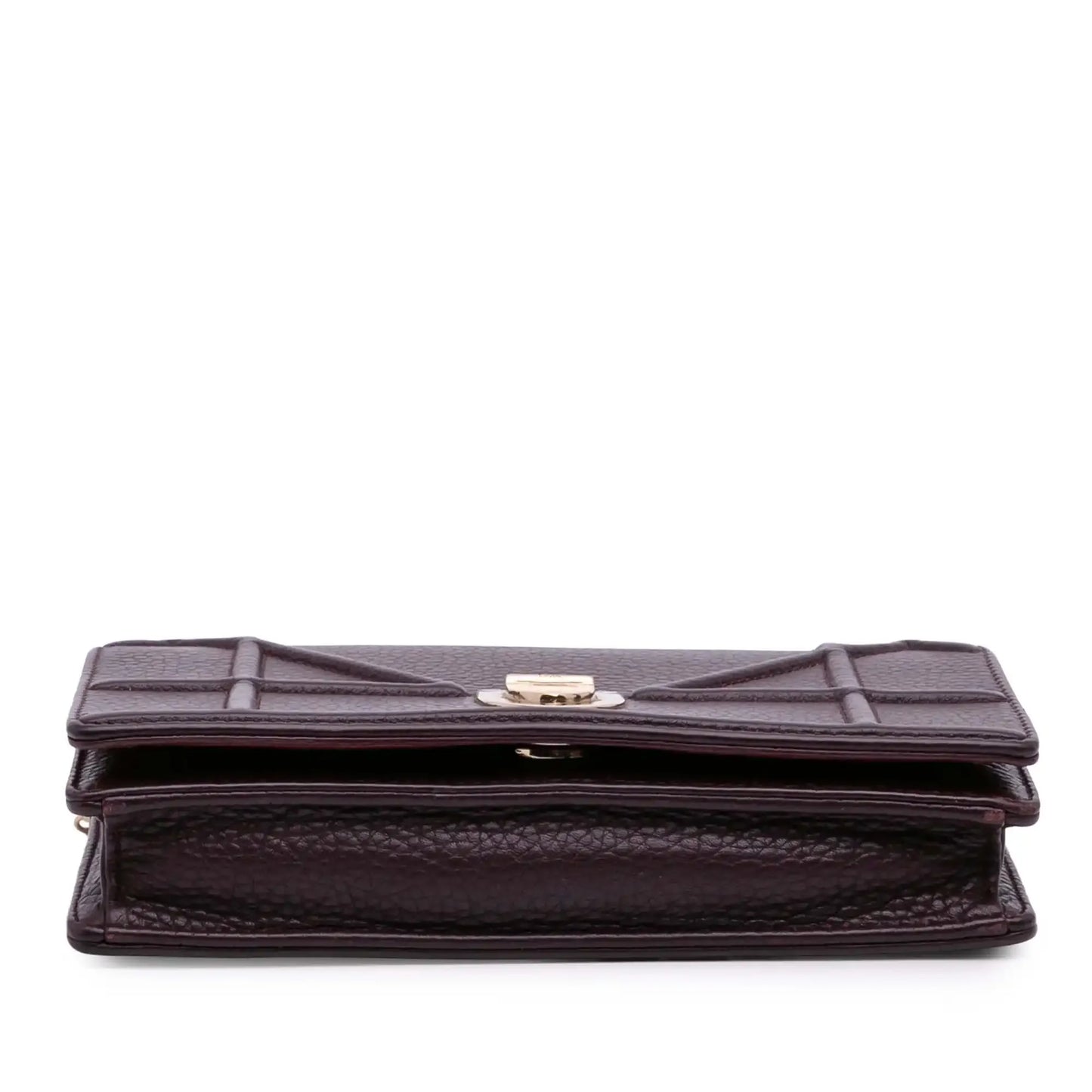 Dior Grained Calfskin Diorama Wallet on Chain