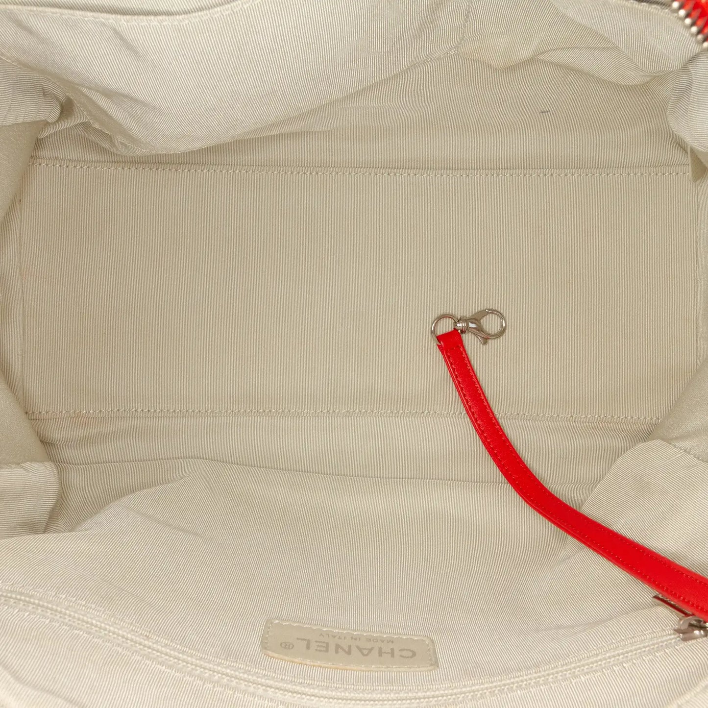 Chanel Quilted Washed Lambskin Chain Around Bowler