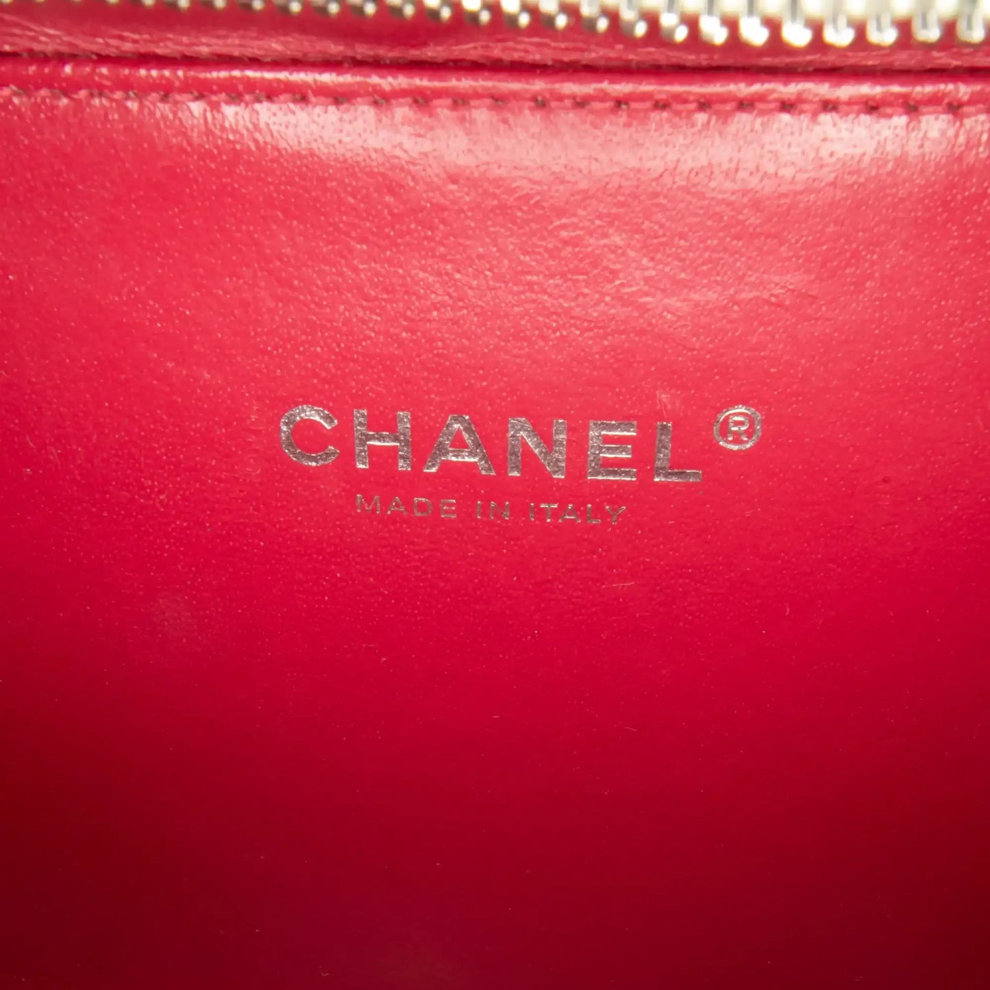 Chanel Small Caviar Striped CC Filigree Vanity Case