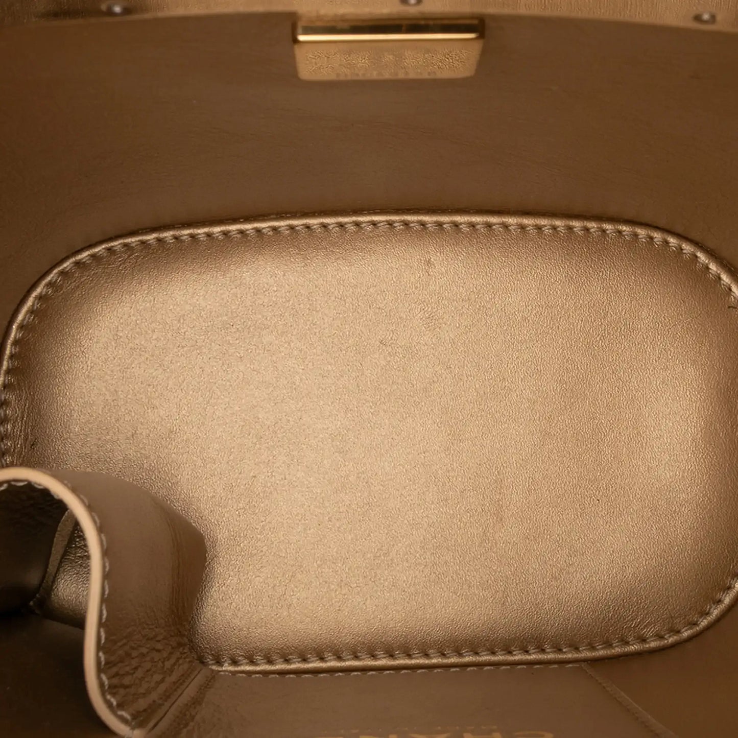 Chanel Quilted Patent Logo Chain Vanity Case