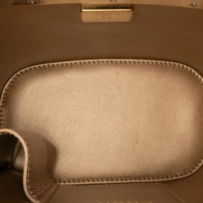 Chanel Quilted Patent Logo Chain Vanity Case