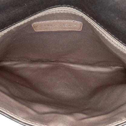 Chanel Quilted Metallic Distressed Lambskin CC Crystal Flap