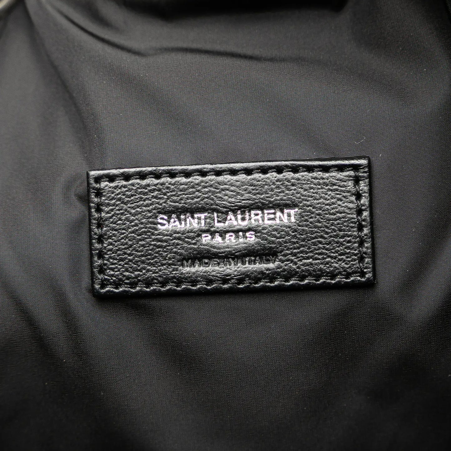 Saint Laurent Nylon Rive Gauche Drawstring Backpack