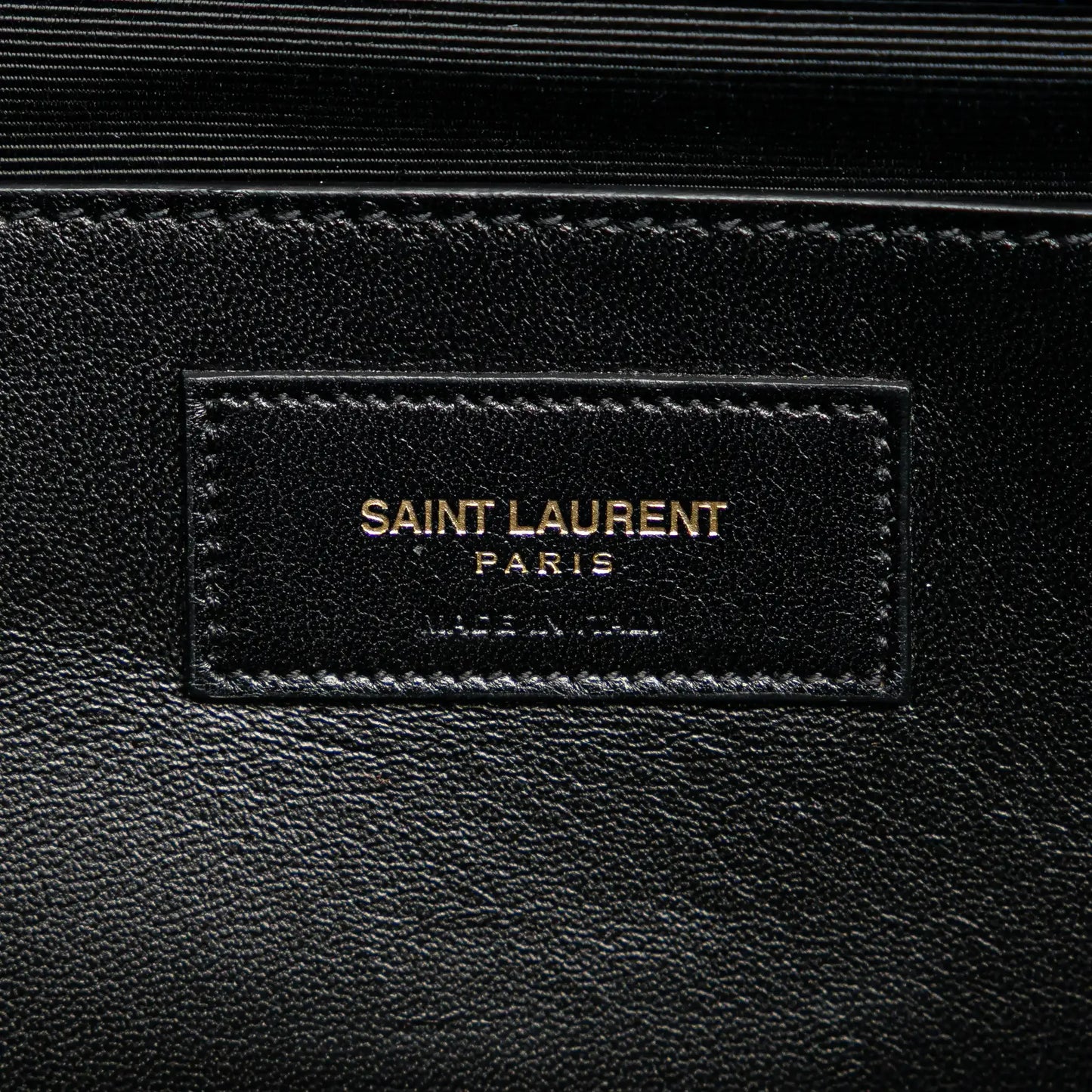 Saint Laurent Grain de Poudre Monogram Cassandre Clutch