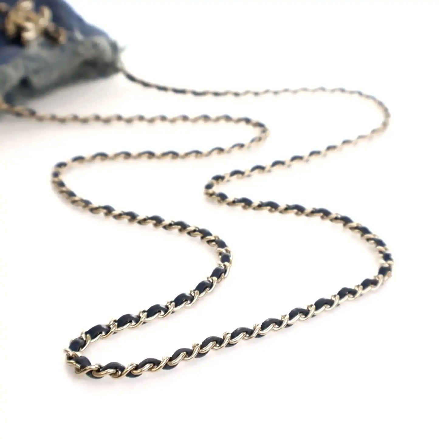 Chanel Mini Denim Mood Bucket with Chain