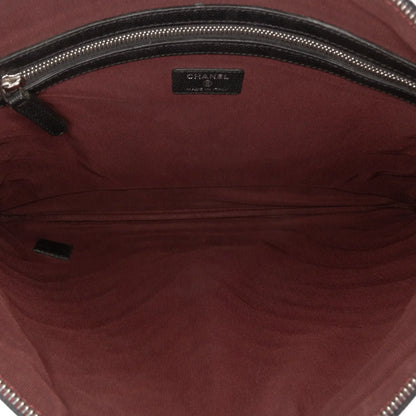 Chanel Large CC Chevron Caviar O Case Clutch