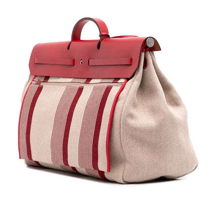 Hermès Toile H Vibration and Vache Hunter Herbag Zip Cabin Retourne 50