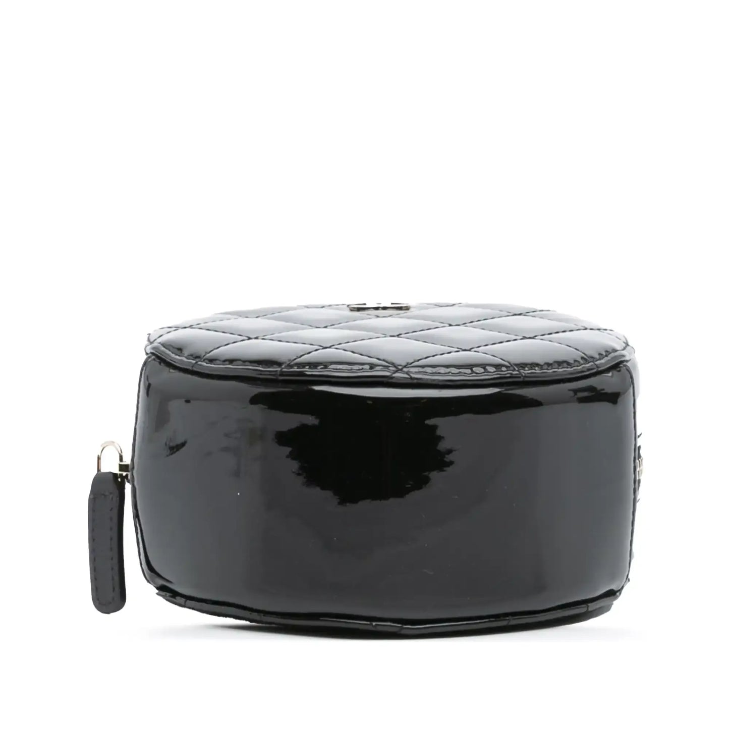 Chanel Quilted Patent Round As Earth Crossbody